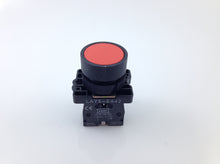 Cargar imagen en el visor de la galería, 3 PZAS INTERRUPTOR DE BOTÓN PULSADOR ROJO