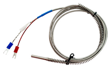Cargar imagen en el visor de la galería, Termopar Tipo J 3/16 Diámetro X 3 Cms Largo Cable 2 Metros
